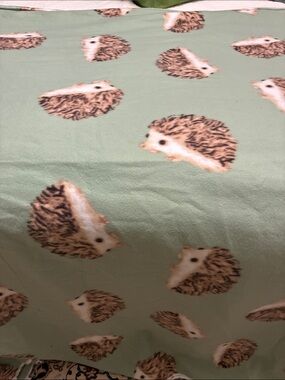 Hedgehog Print Blizzard Fleece